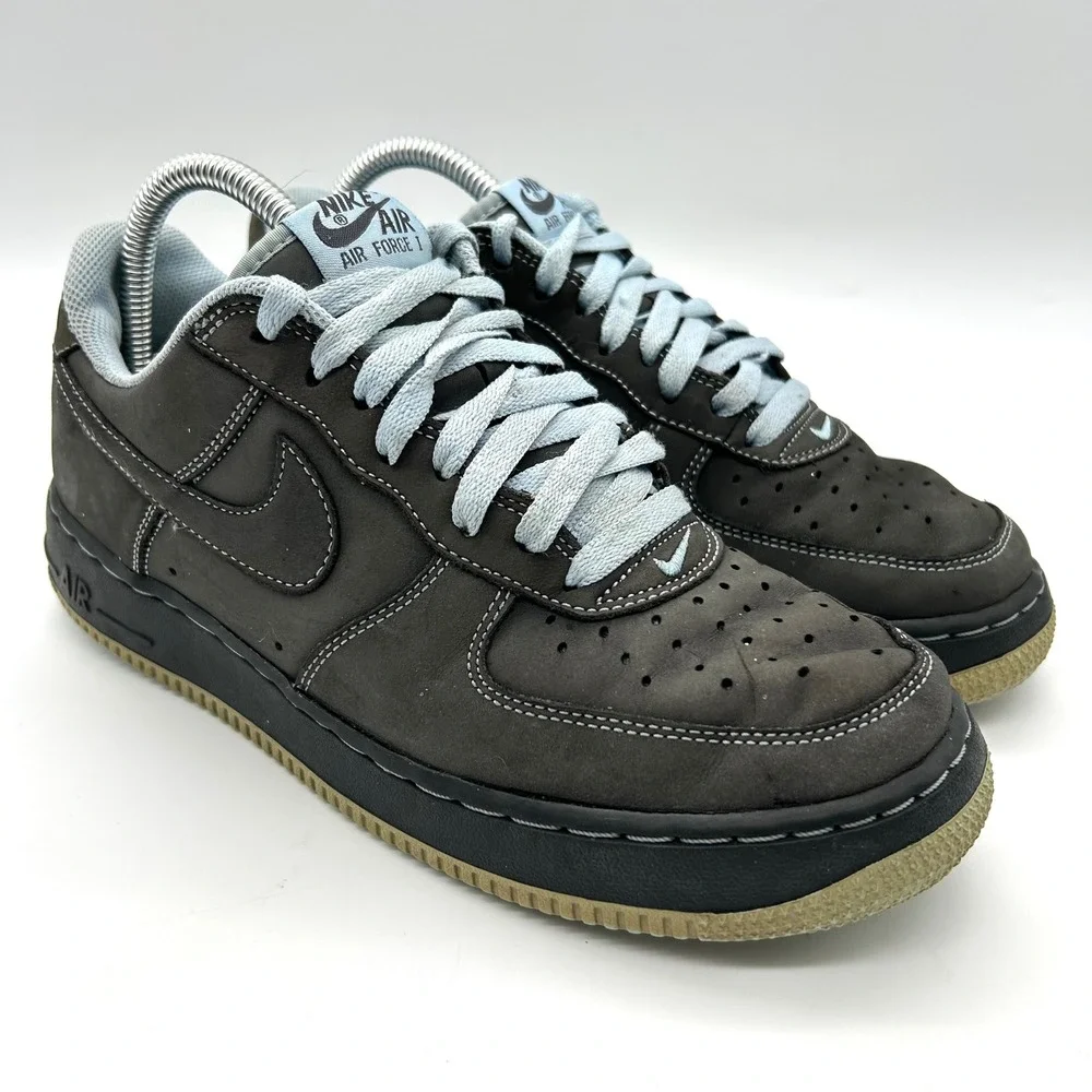 Nike Air Force 1 Low Sneakers Women Anthracite Ice‎ Blue Light Blue Shoes Y2K